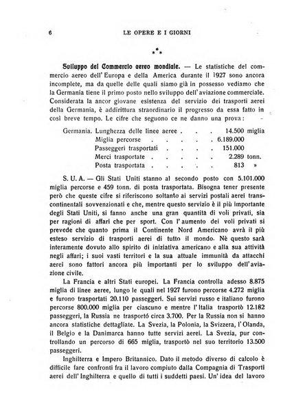 Le opere e i giorni rassegna mensile di politica, lettere, arti, etc