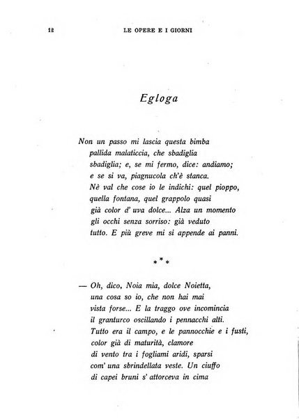 Le opere e i giorni rassegna mensile di politica, lettere, arti, etc