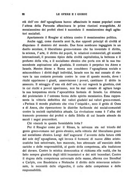 Le opere e i giorni rassegna mensile di politica, lettere, arti, etc