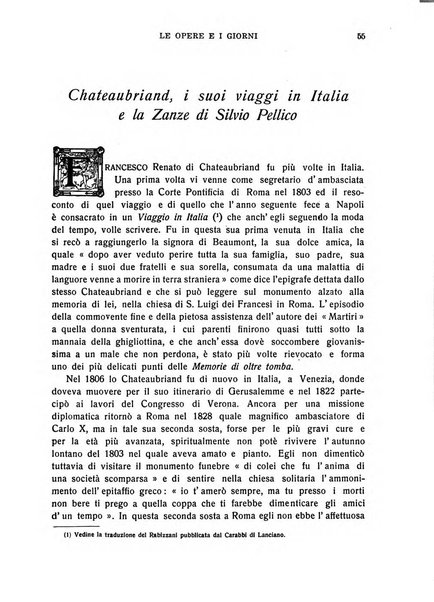 Le opere e i giorni rassegna mensile di politica, lettere, arti, etc