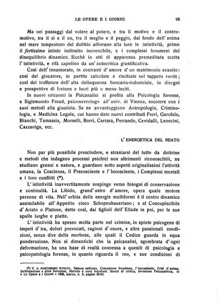 Le opere e i giorni rassegna mensile di politica, lettere, arti, etc