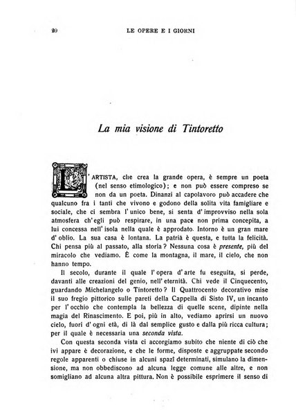 Le opere e i giorni rassegna mensile di politica, lettere, arti, etc