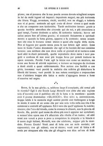 Le opere e i giorni rassegna mensile di politica, lettere, arti, etc