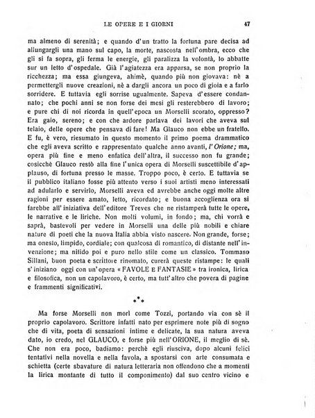 Le opere e i giorni rassegna mensile di politica, lettere, arti, etc