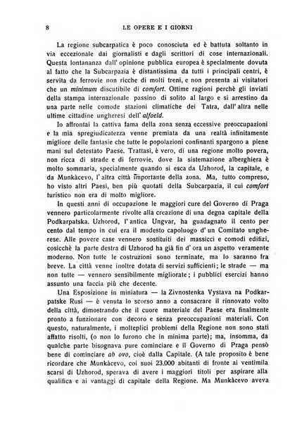 Le opere e i giorni rassegna mensile di politica, lettere, arti, etc