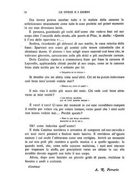 Le opere e i giorni rassegna mensile di politica, lettere, arti, etc