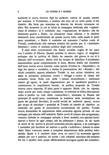 Le opere e i giorni rassegna mensile di politica, lettere, arti, etc