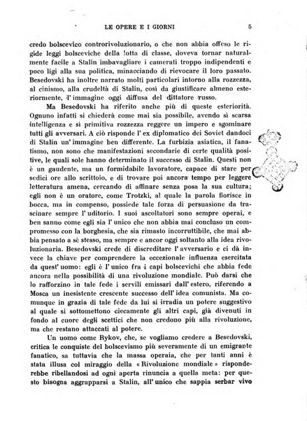 Le opere e i giorni rassegna mensile di politica, lettere, arti, etc