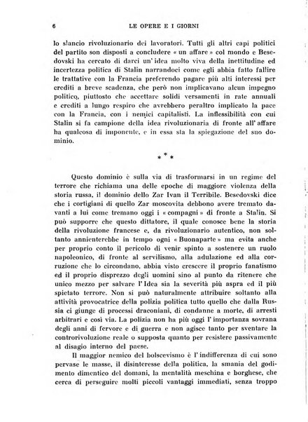 Le opere e i giorni rassegna mensile di politica, lettere, arti, etc