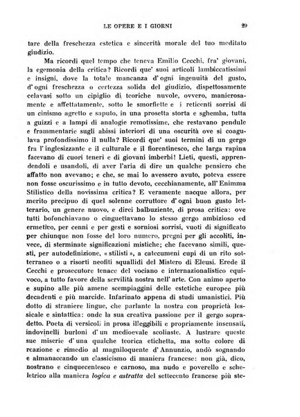 Le opere e i giorni rassegna mensile di politica, lettere, arti, etc