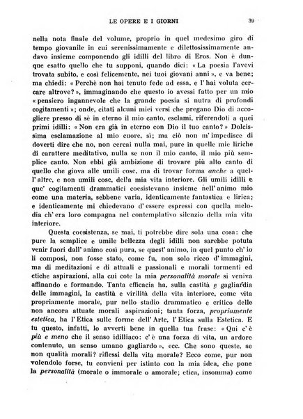 Le opere e i giorni rassegna mensile di politica, lettere, arti, etc