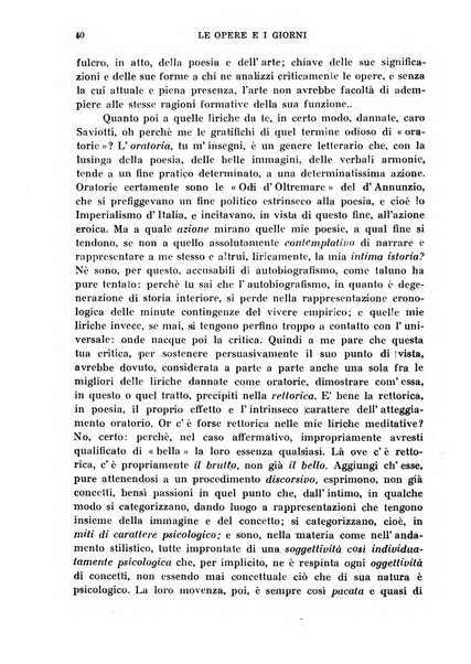 Le opere e i giorni rassegna mensile di politica, lettere, arti, etc