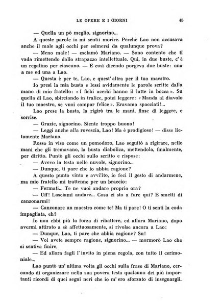 Le opere e i giorni rassegna mensile di politica, lettere, arti, etc