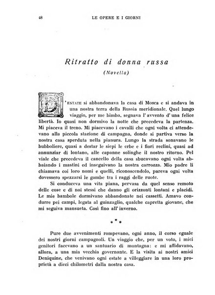 Le opere e i giorni rassegna mensile di politica, lettere, arti, etc