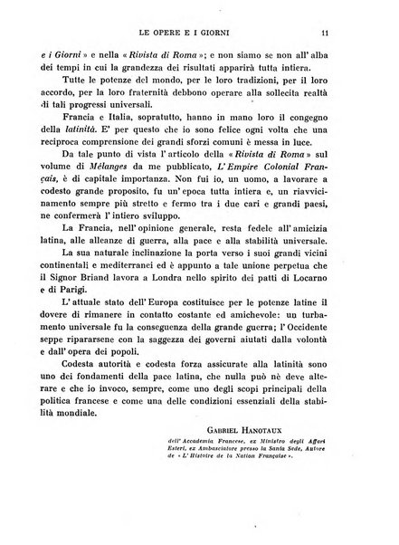 Le opere e i giorni rassegna mensile di politica, lettere, arti, etc