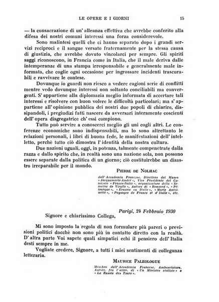 Le opere e i giorni rassegna mensile di politica, lettere, arti, etc