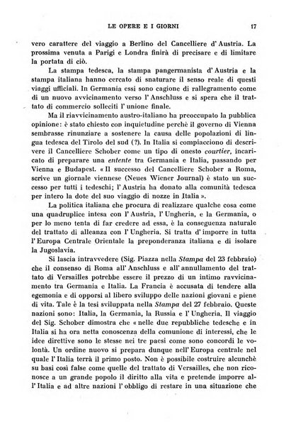 Le opere e i giorni rassegna mensile di politica, lettere, arti, etc