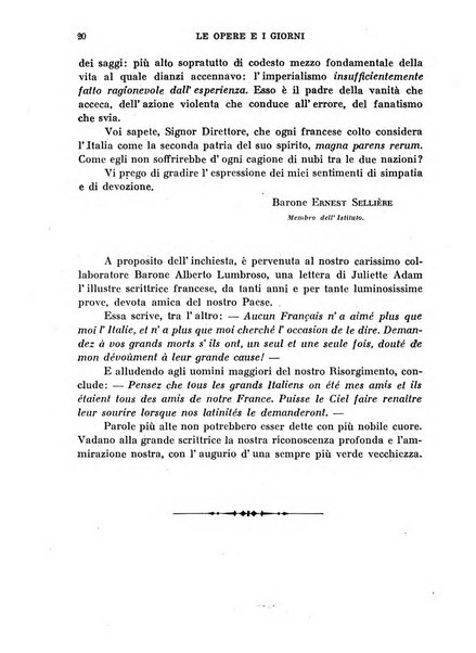 Le opere e i giorni rassegna mensile di politica, lettere, arti, etc