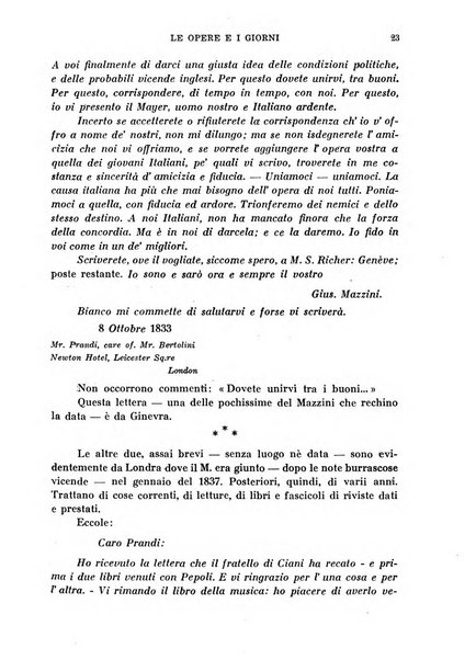 Le opere e i giorni rassegna mensile di politica, lettere, arti, etc