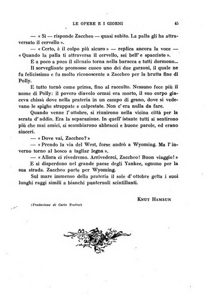 Le opere e i giorni rassegna mensile di politica, lettere, arti, etc