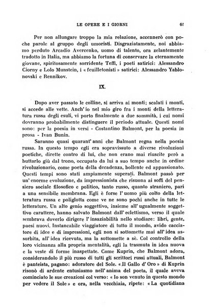 Le opere e i giorni rassegna mensile di politica, lettere, arti, etc