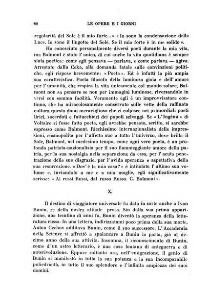 Le opere e i giorni rassegna mensile di politica, lettere, arti, etc