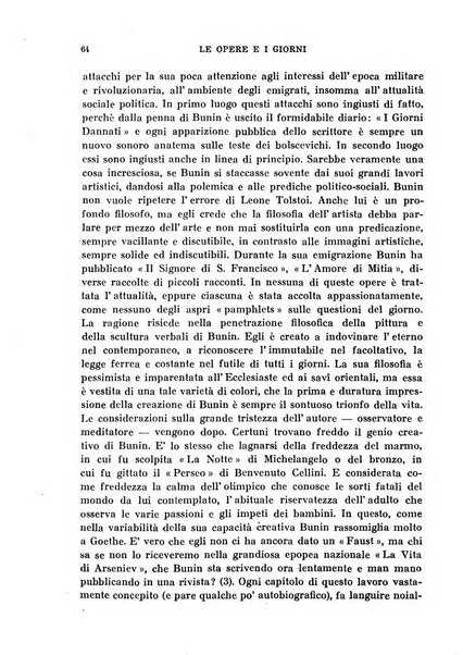 Le opere e i giorni rassegna mensile di politica, lettere, arti, etc