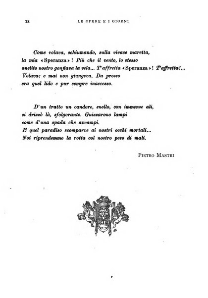 Le opere e i giorni rassegna mensile di politica, lettere, arti, etc