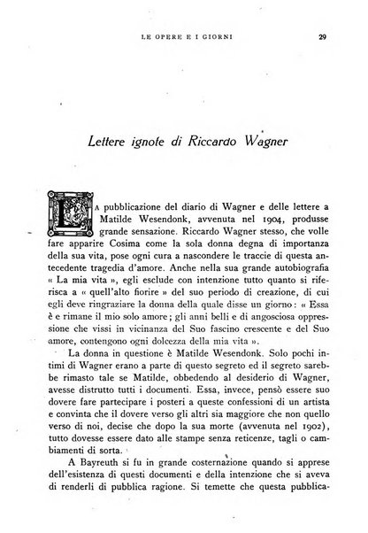 Le opere e i giorni rassegna mensile di politica, lettere, arti, etc