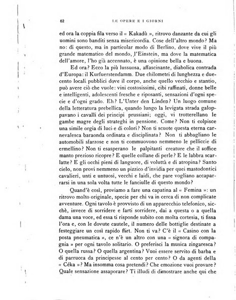 Le opere e i giorni rassegna mensile di politica, lettere, arti, etc