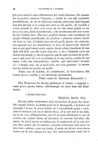 Le opere e i giorni rassegna mensile di politica, lettere, arti, etc