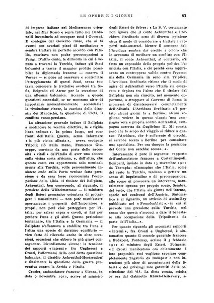 Le opere e i giorni rassegna mensile di politica, lettere, arti, etc