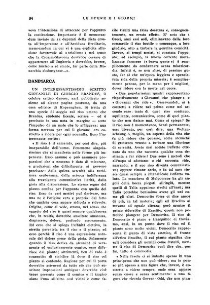 Le opere e i giorni rassegna mensile di politica, lettere, arti, etc