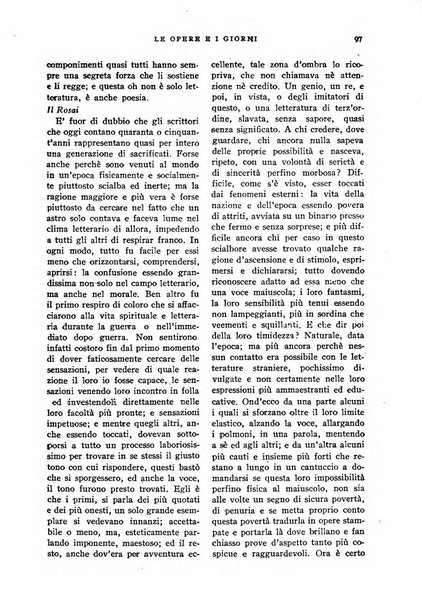 Le opere e i giorni rassegna mensile di politica, lettere, arti, etc