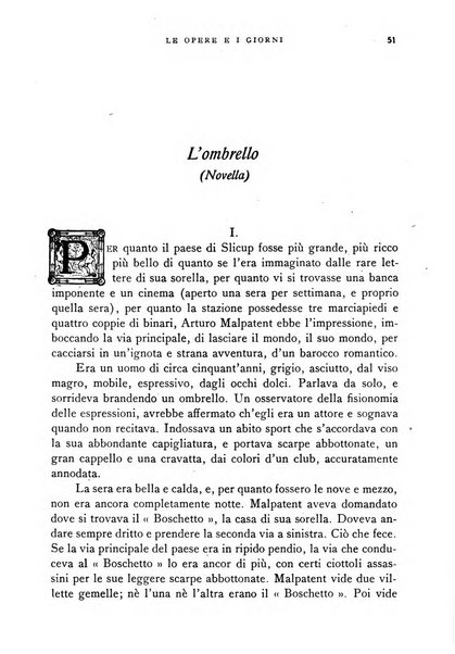 Le opere e i giorni rassegna mensile di politica, lettere, arti, etc