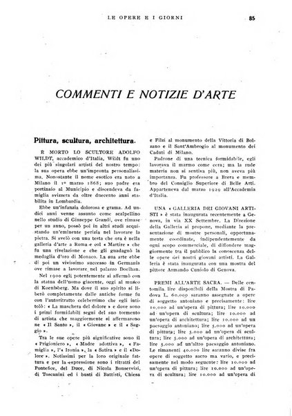 Le opere e i giorni rassegna mensile di politica, lettere, arti, etc