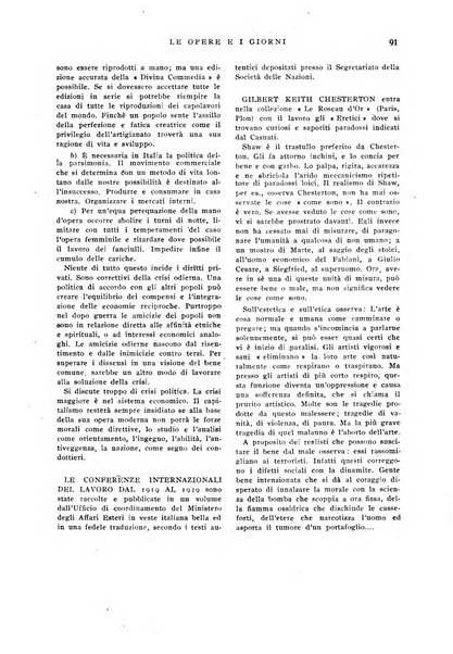 Le opere e i giorni rassegna mensile di politica, lettere, arti, etc