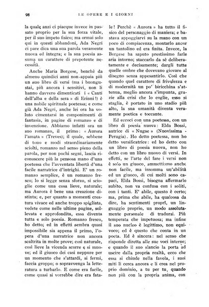 Le opere e i giorni rassegna mensile di politica, lettere, arti, etc