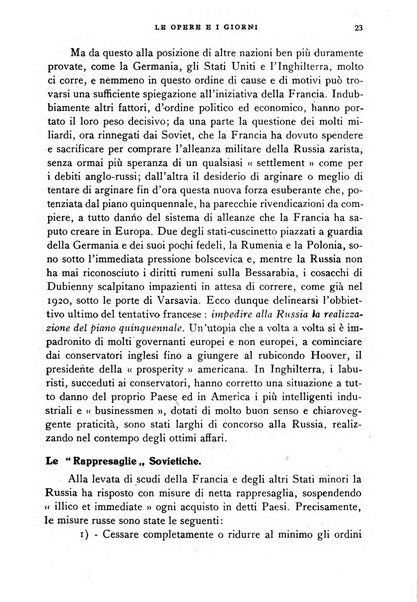 Le opere e i giorni rassegna mensile di politica, lettere, arti, etc