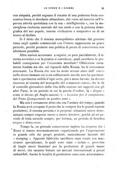 Le opere e i giorni rassegna mensile di politica, lettere, arti, etc