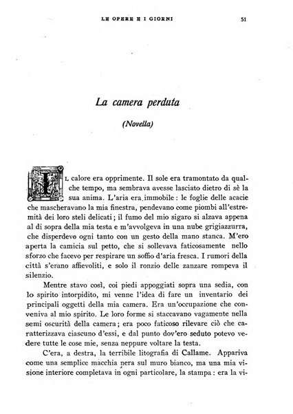 Le opere e i giorni rassegna mensile di politica, lettere, arti, etc