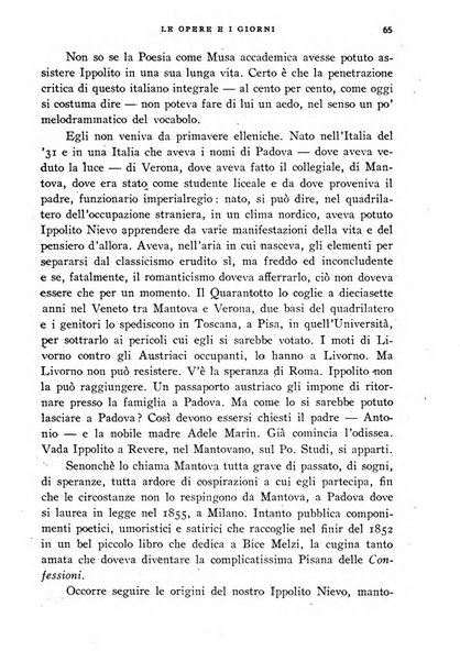 Le opere e i giorni rassegna mensile di politica, lettere, arti, etc