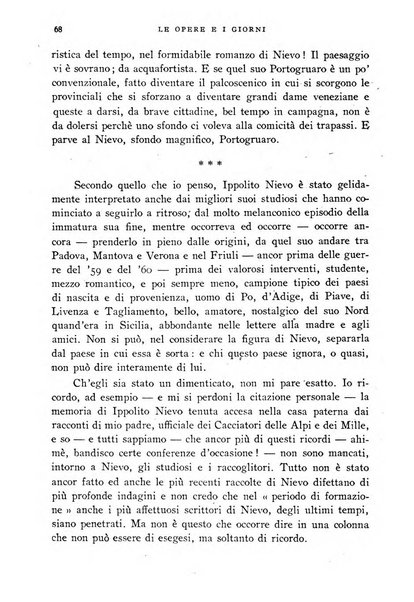 Le opere e i giorni rassegna mensile di politica, lettere, arti, etc