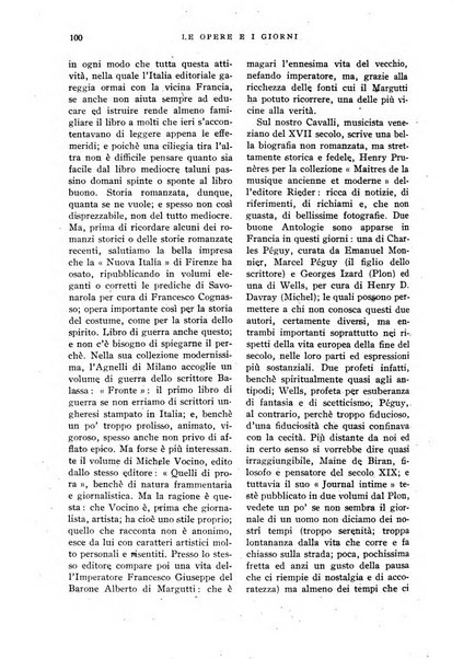 Le opere e i giorni rassegna mensile di politica, lettere, arti, etc