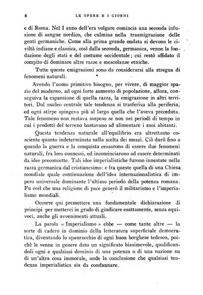 Le opere e i giorni rassegna mensile di politica, lettere, arti, etc