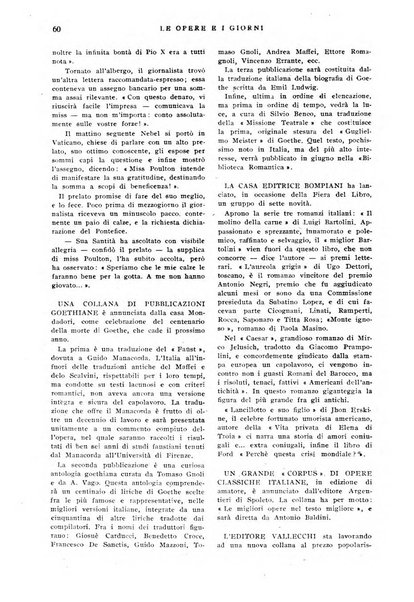 Le opere e i giorni rassegna mensile di politica, lettere, arti, etc