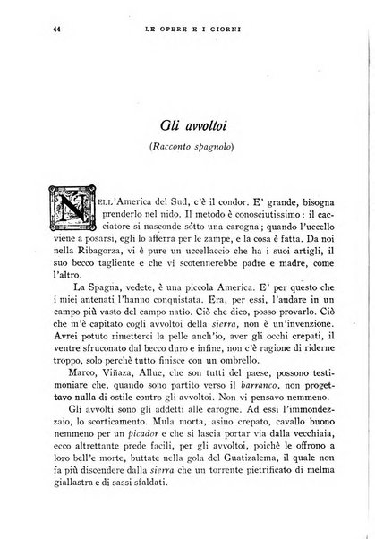 Le opere e i giorni rassegna mensile di politica, lettere, arti, etc