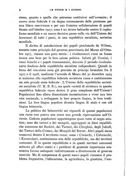 Le opere e i giorni rassegna mensile di politica, lettere, arti, etc