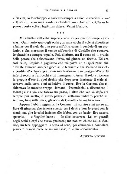 Le opere e i giorni rassegna mensile di politica, lettere, arti, etc