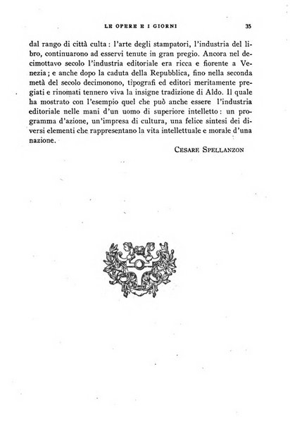 Le opere e i giorni rassegna mensile di politica, lettere, arti, etc